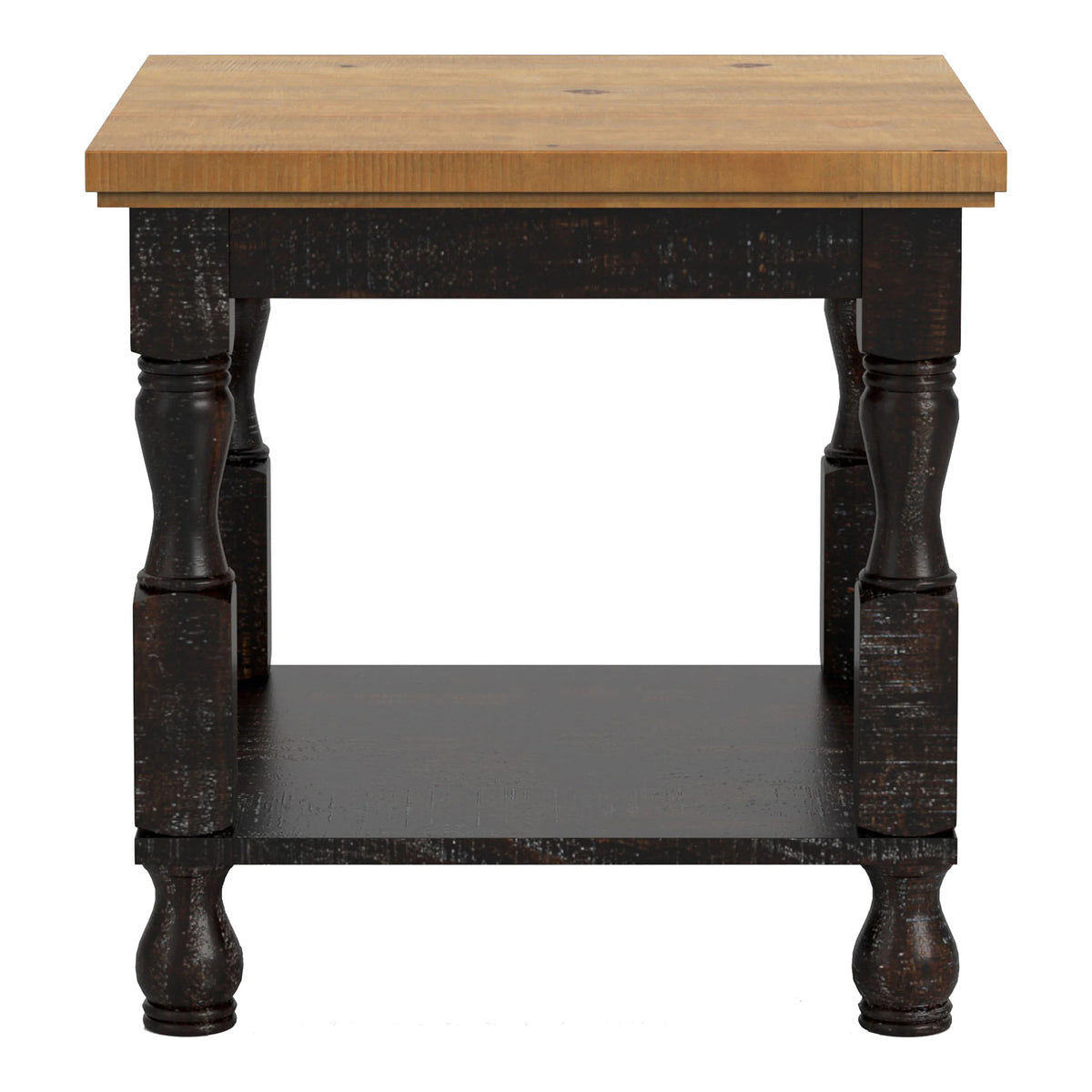 Antique Black Oak End Table J71689
