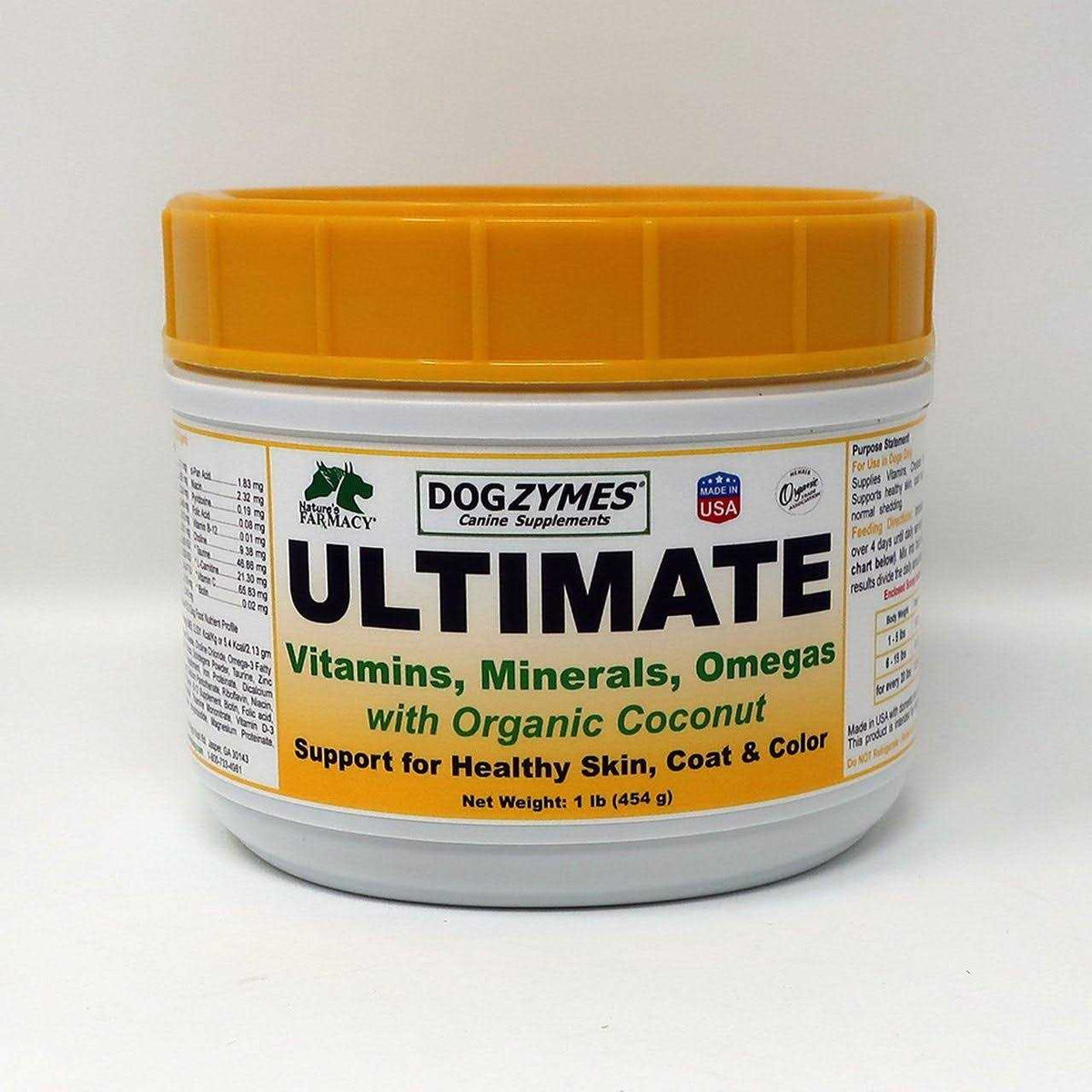 Dogzymes Ultimate for Best Skin/Coat with Organic Coconut Y764304