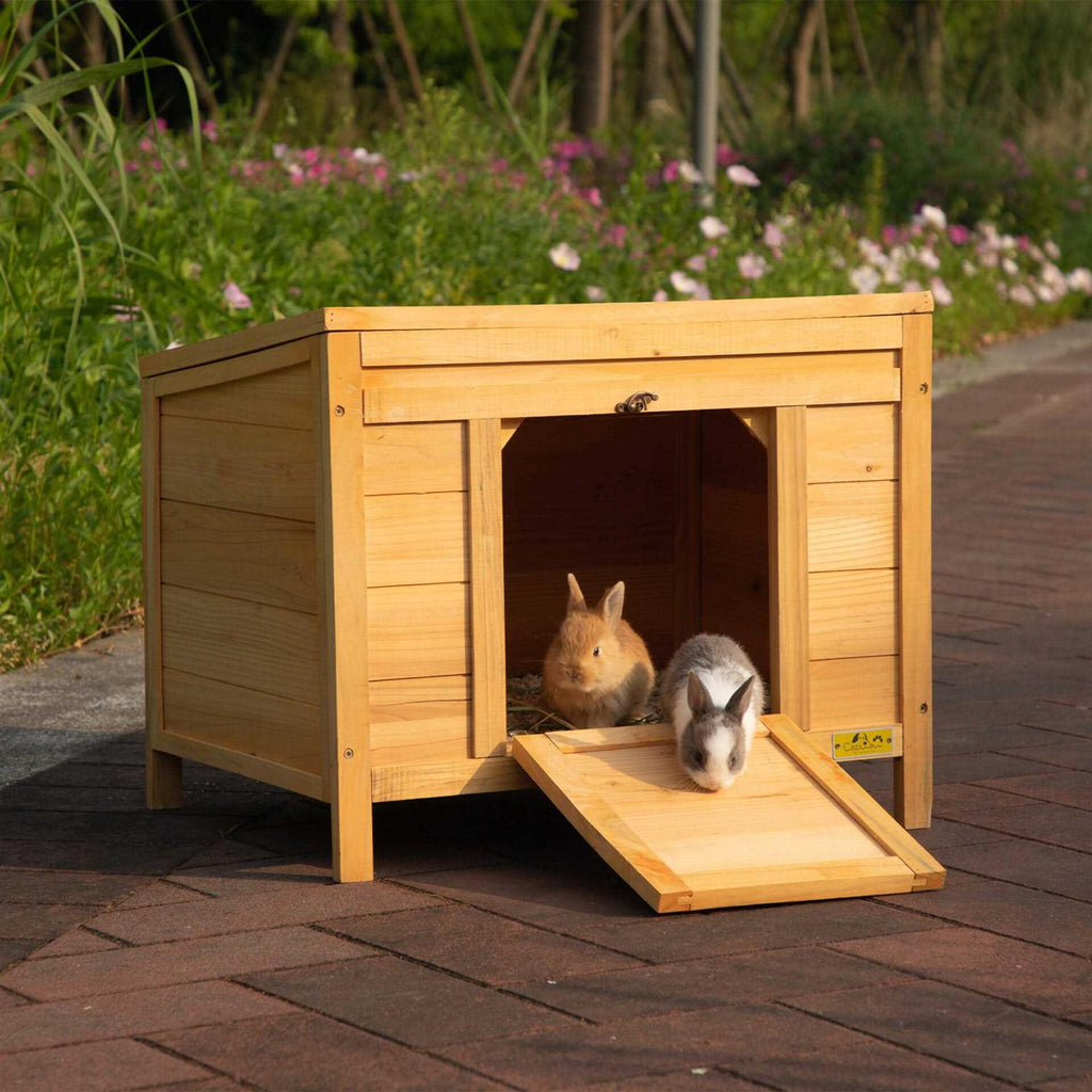 24′′L Waterproof Wooden Outdoor Rabbit Enclosure R53971