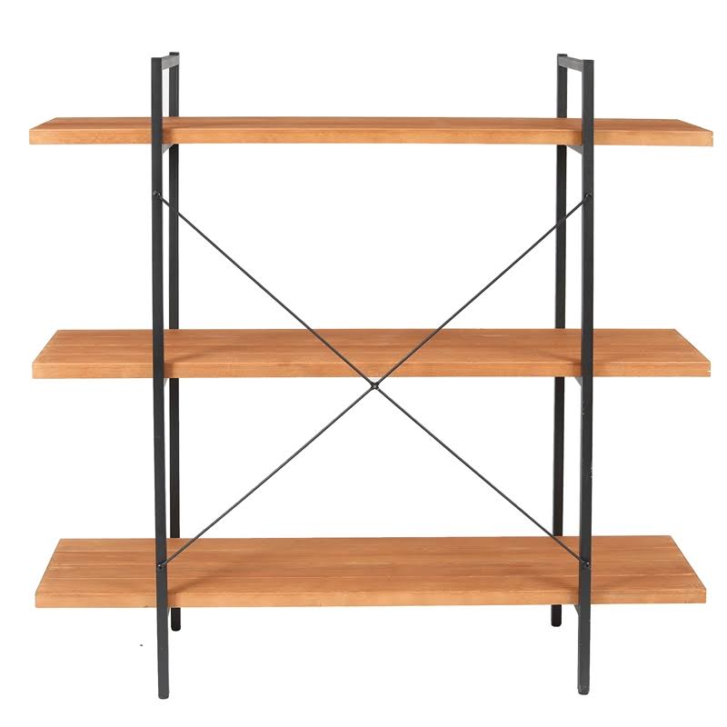 Wood and Metal Etagere Bookcase U23389