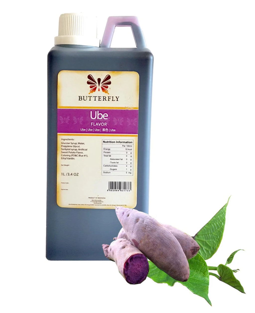 Ube Purple Yam Flavoring Extract 1 Liter 33.8 Oz N8979