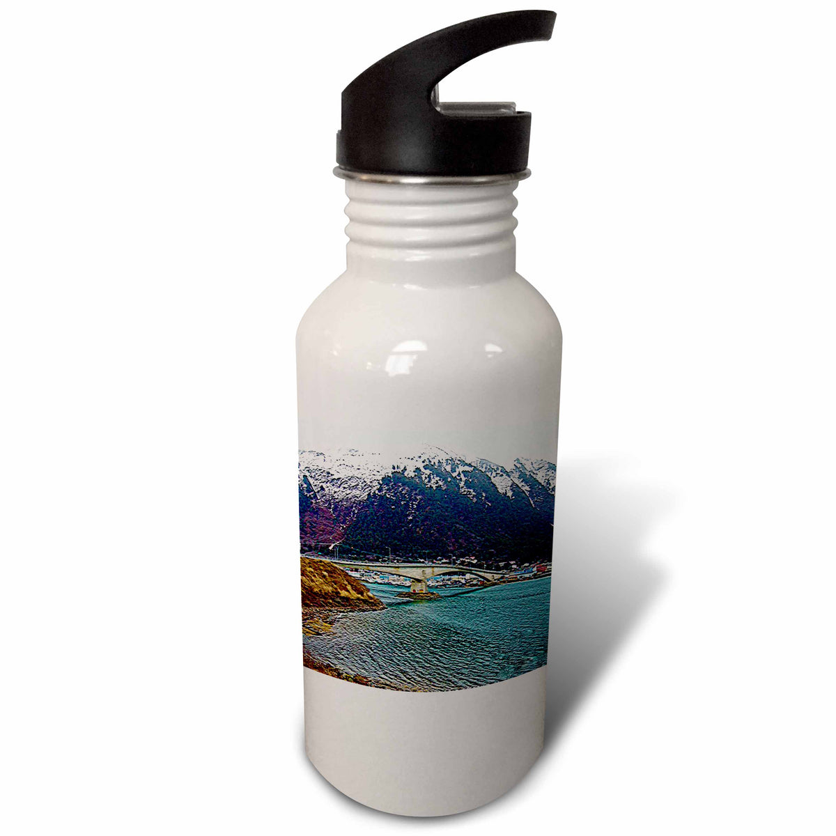 21 oz Textured Print Sports Water Bottle X2815