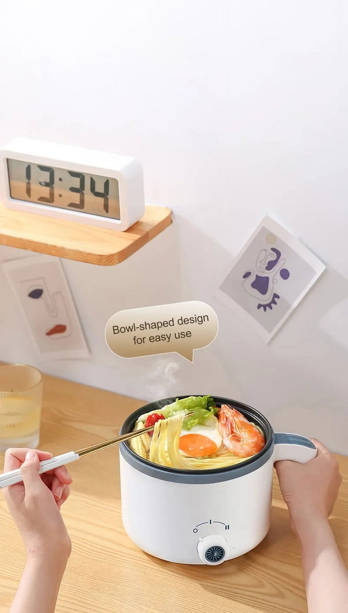 220V Electric Rice Cooker Non-Stick Hotpot Pan Q2425