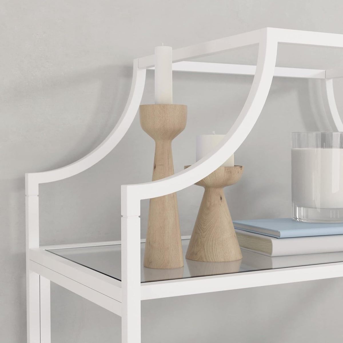 White Bookcase N979