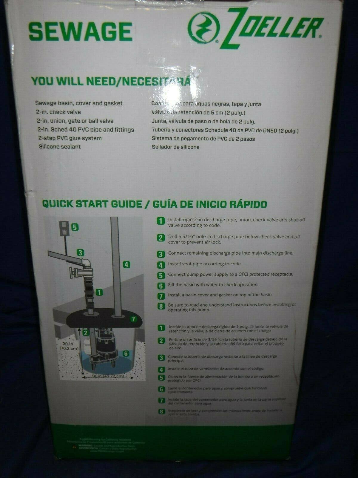 0.5-HP 115-Volt Cast Iron Sewage Sump Pump R10858