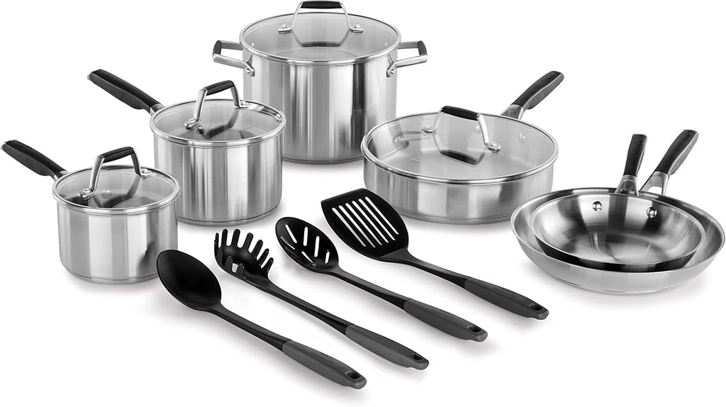 14 Piece Stainless Steel Cookware Set R749
