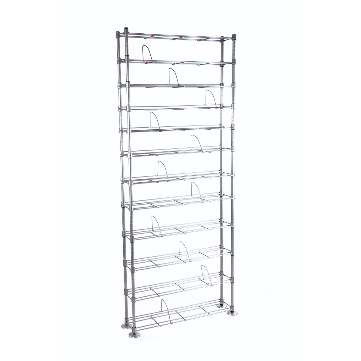 12 Multimedia Silver Shelving Organizer R6973
