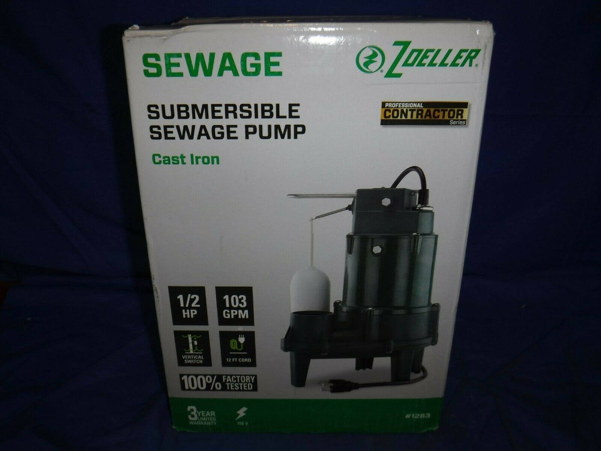0.5-HP 115-Volt Cast Iron Sewage Sump Pump R10858