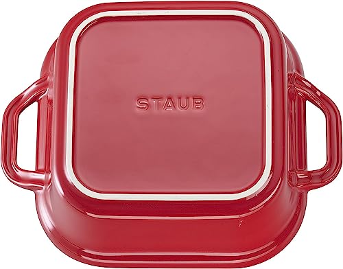 Cherry Ceramics Square Covered Baking Dish, 9x9-inch E41482