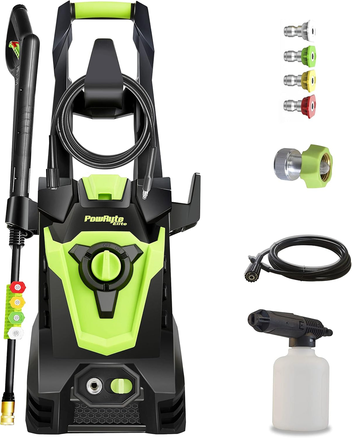 2200 PSI 2.0 GPM Electric Pressure Washer with 4 Nozzles Foam Cannon N5735