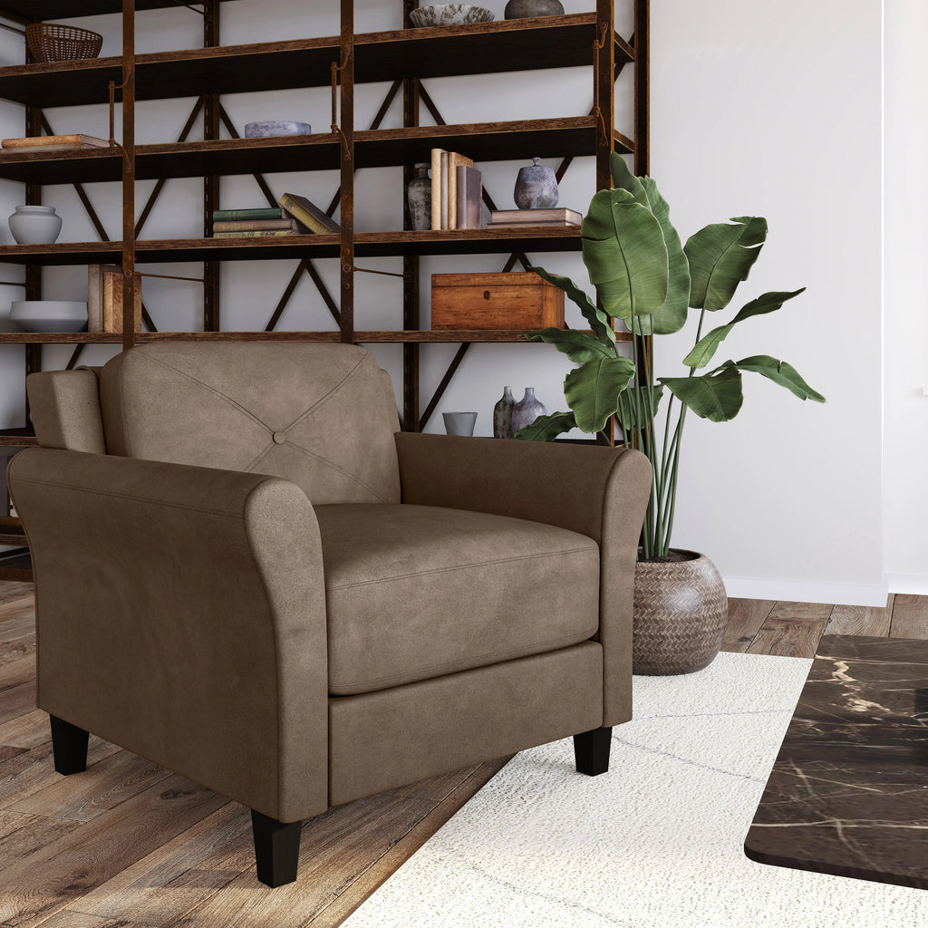 Dark Gray Fabric Club Chair X74397