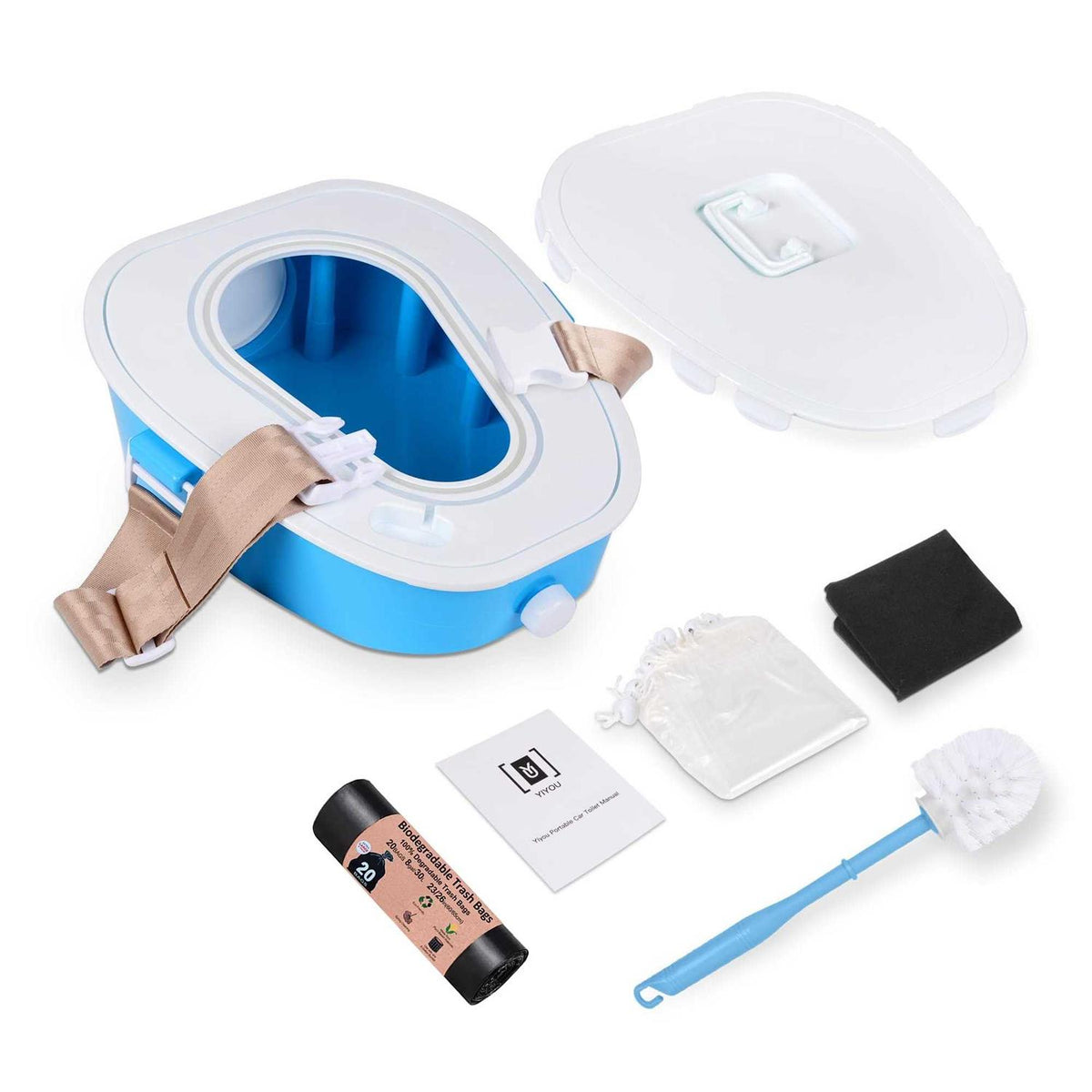 Portable Toilet Camping Toilet Commode Travel Potty S88232