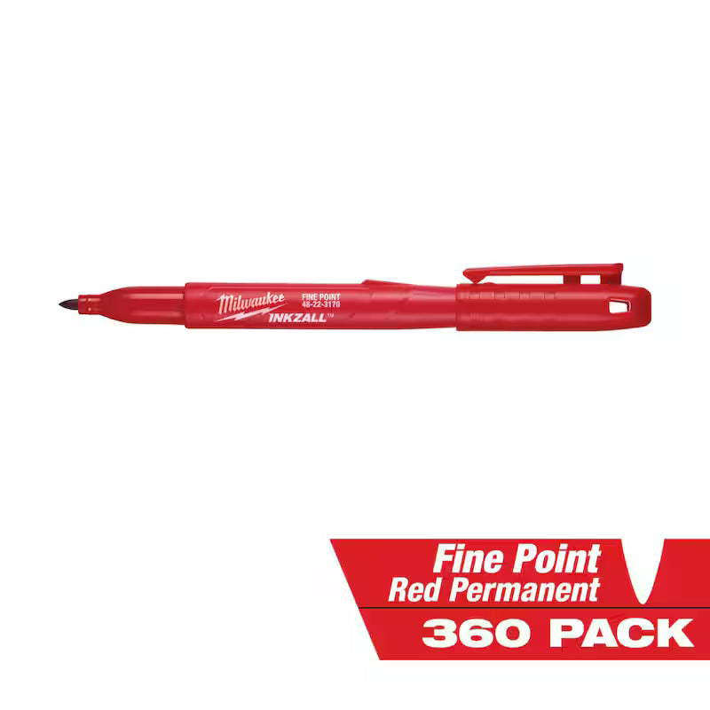 Red Fine Point Permanent Marker 360-Pack F7152