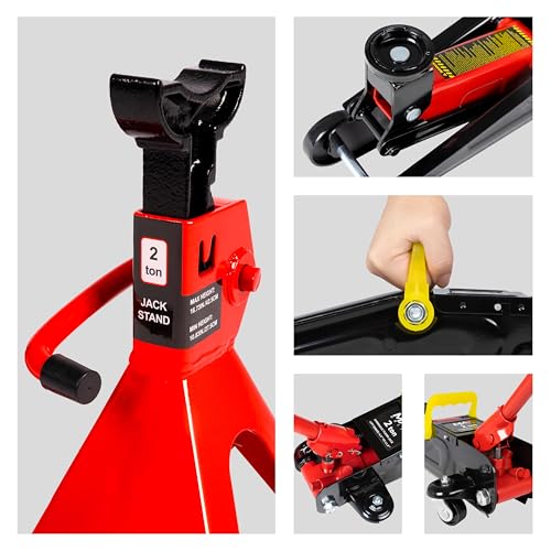 3-Ton Low-Profile Dual Pistons Heavy-Duty Steel Racing Floor Jack G60000