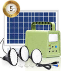 Portable Solar Power Station with Solar Panel, Flashlights, USB DC Outlets K911602