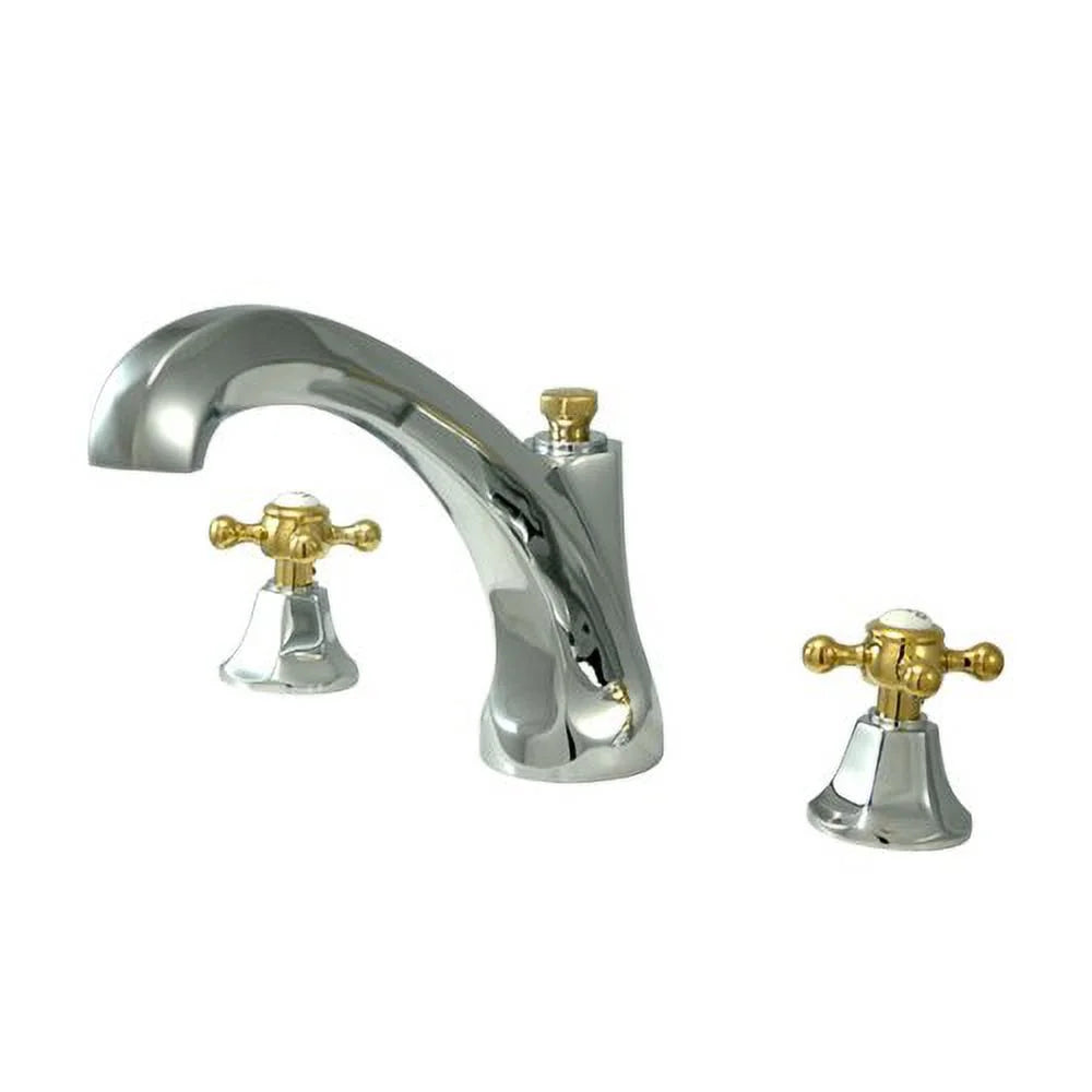 Double Handle Deck Mount Roman Tub Faucet E35901