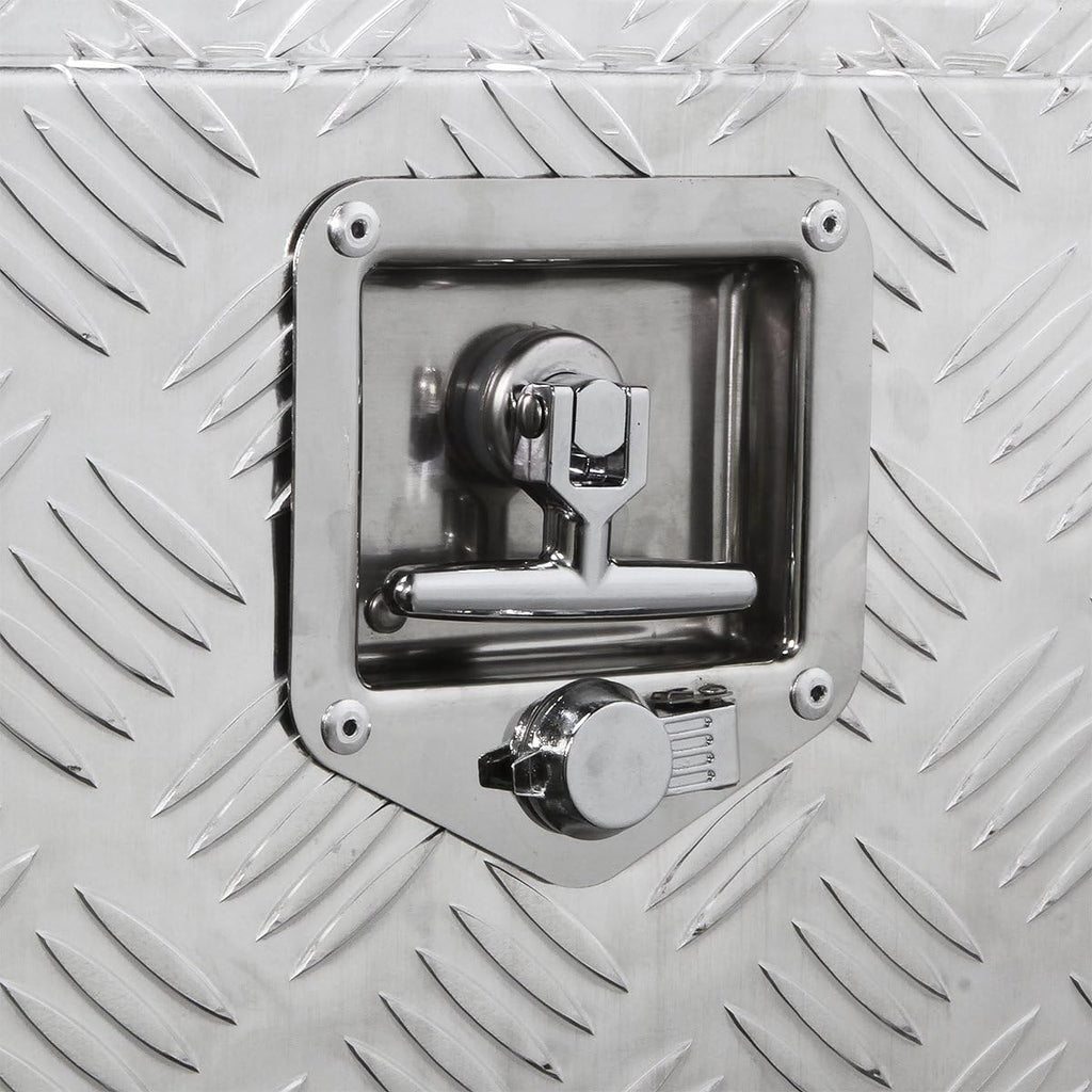 36-Inch Aluminum Truck Underbody Flatbox Pickup Tool Box Storage Lock with Keys F38984