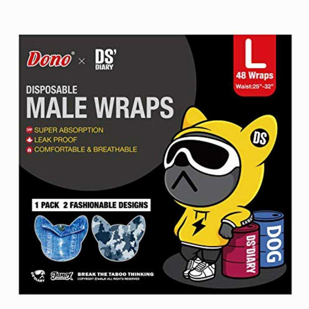 Disposable Male Dog Diapers 48 Count X776