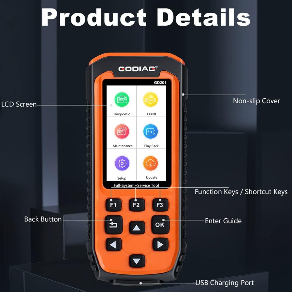 OBD2 Scanner Diagnostic Scan Tool with 29 Reset Service C5205
