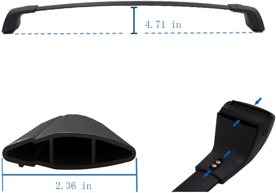 Roof Rack Cross Bar for VW ID.4 2020 2021 2022 X9972