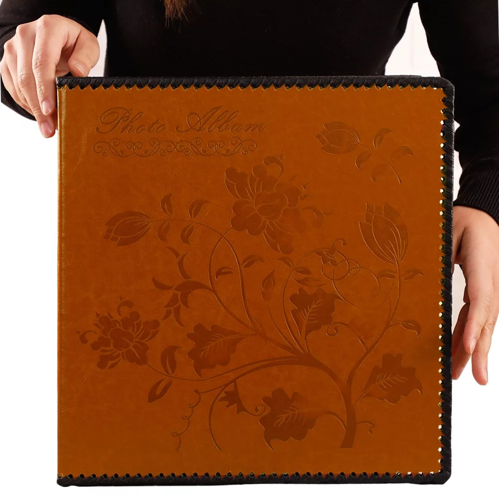 Self Adhesive Photo Album Leather Cover Holds 3X5 4X6 5X7 6X8 8X10 10x12 Photos M66204