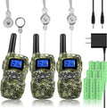 3 Pack Rechargeable Walkie Talkies with USB Charger Battery D505