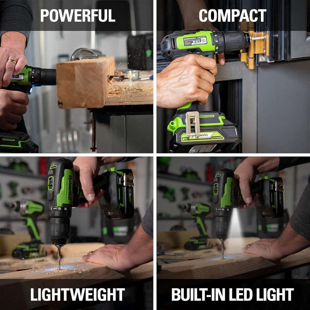 24V Brushless Drill / Driver with 2Ah USB Battery and Charger J442