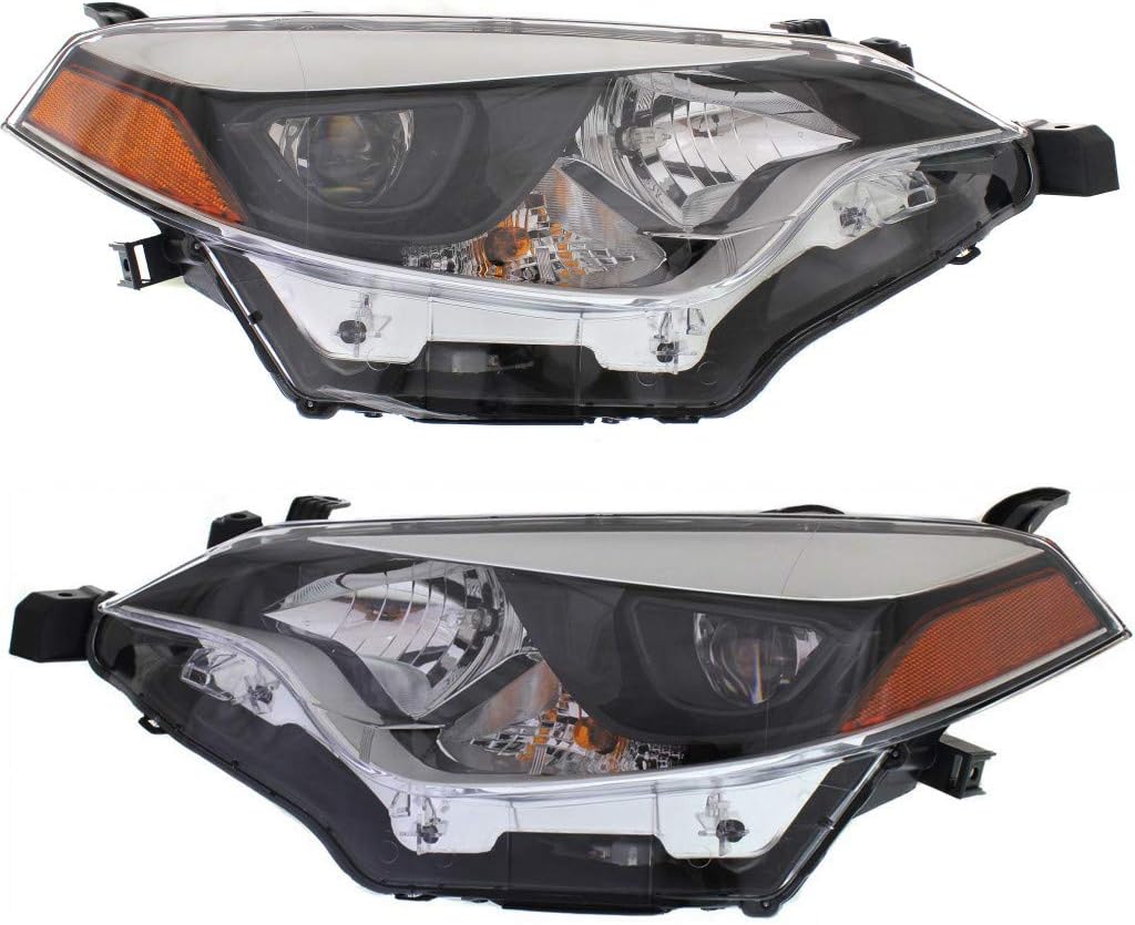 Headlight Assembly Driver and Passenger Side with Bulbs LED Type B865546
