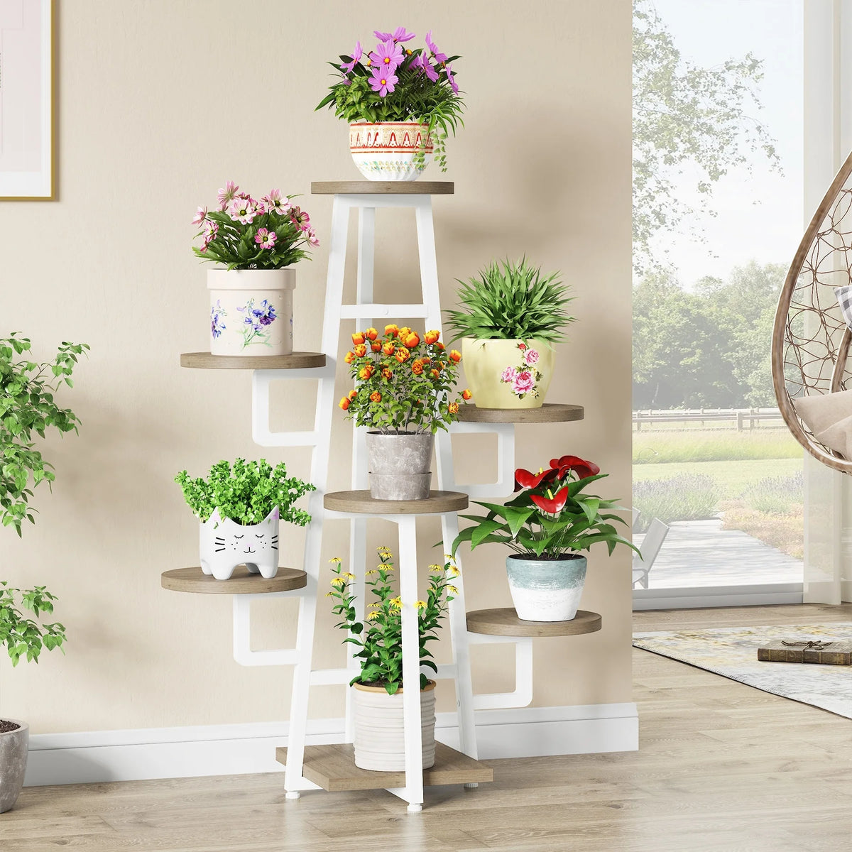 7 Tier Wooden Plant Stand R915134