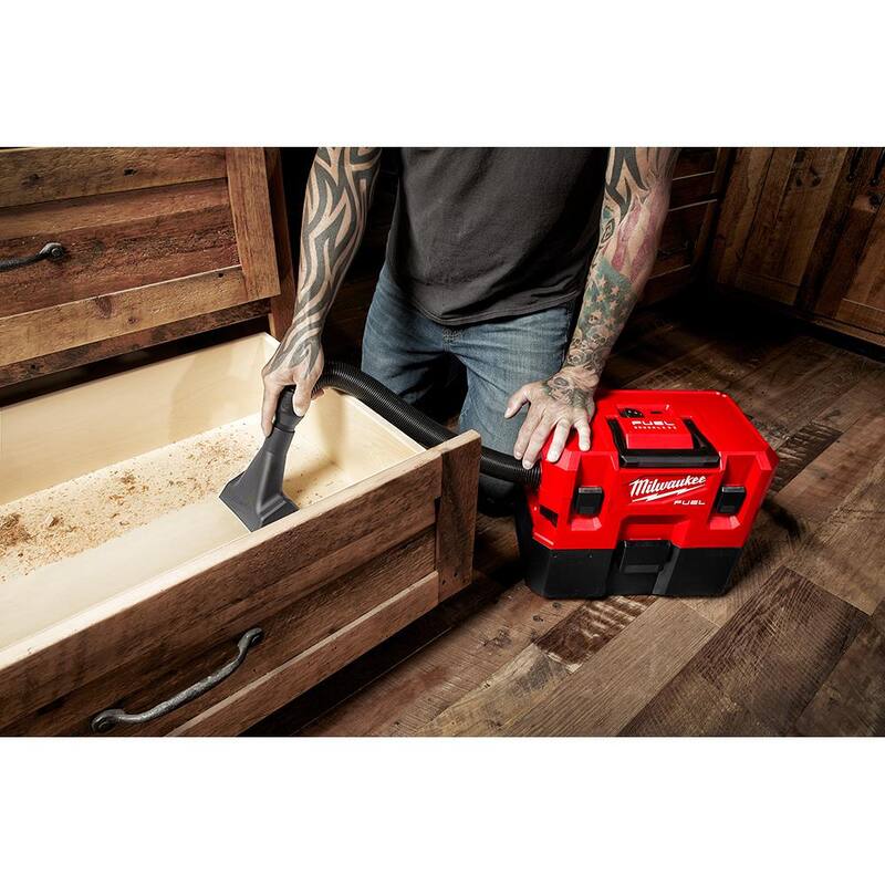 12-Volt Cordless Wet/Dry Vacuum and Impact Driver with Battery and Charger L683871