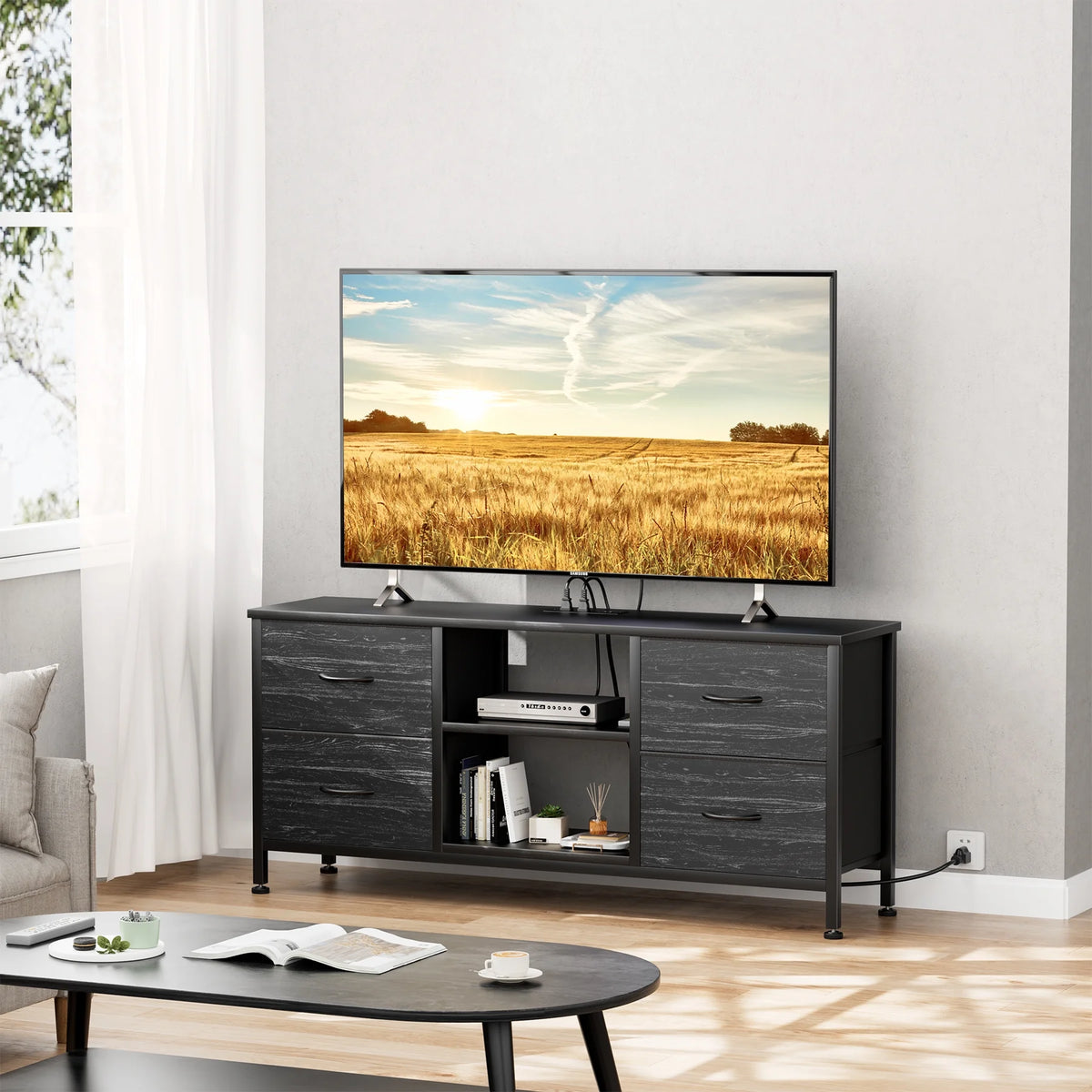 Brown 4 Drawer Dresser TV Stand A351813