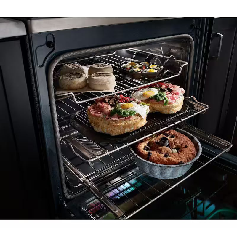 6.4 cu. ft. White Electric Range with Convection Oven T59076