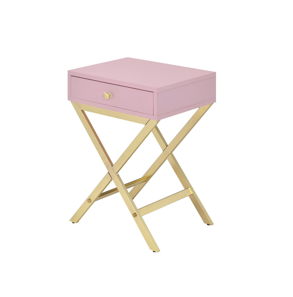 Pink & Gold Side Table L107832