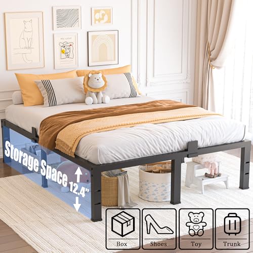 14 Inch Full Size Metal Platform Bed Frame I129