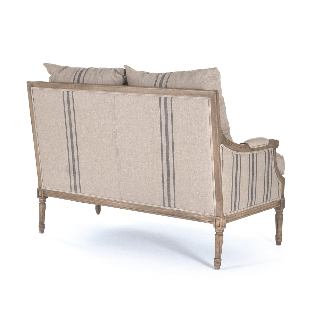 Stripe Blue Louis Settee G21466
