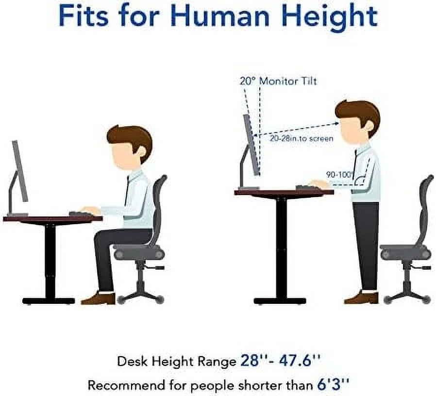 Adjustable Height 40 x 24 Inches Standing Desk L333