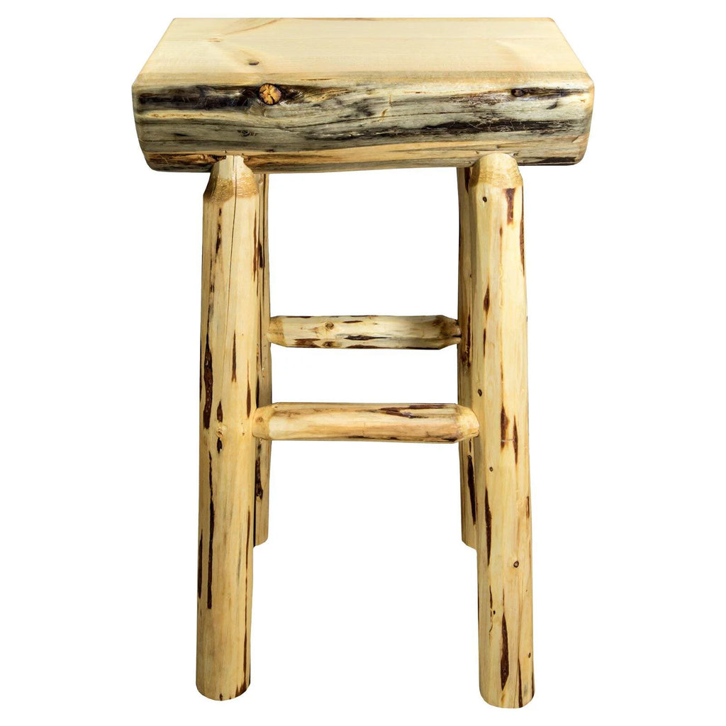 Montana 30 in. Half Log Bar Stool A388401