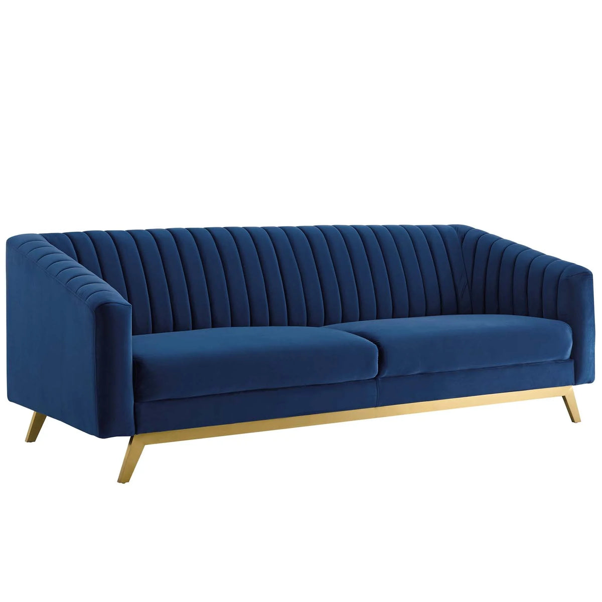 Navy Velvet Sofa C90328