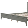 Modern Gray Solid Wood King Platform Bed M724949