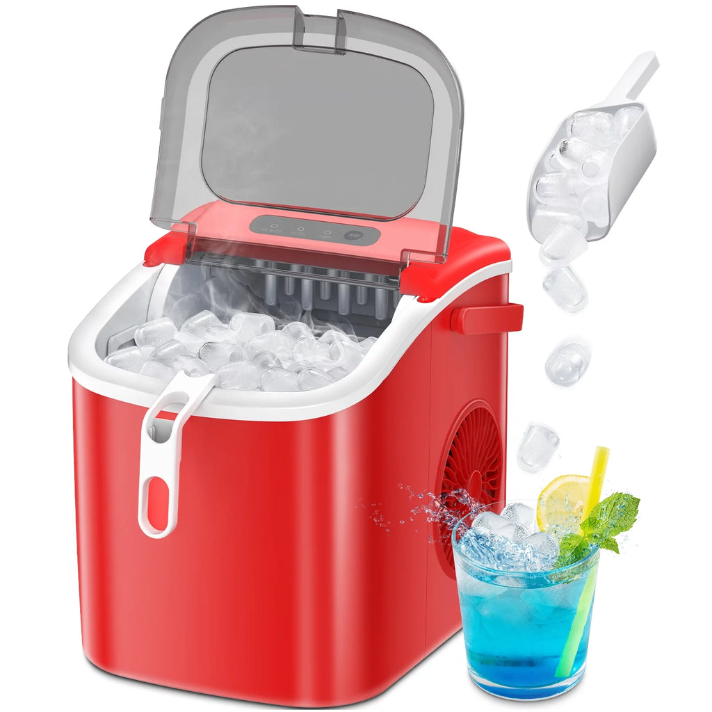 Portable Countertop Ice Maker with Handle, 26Lbs/24H, Black R58549