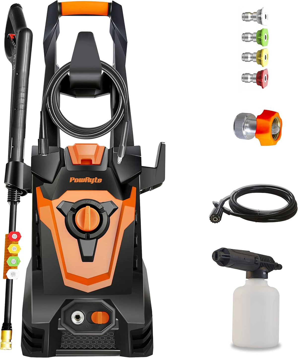 2200 PSI 2.0 GPM Electric Pressure Washer with 4 Nozzles Foam Cannon N5735