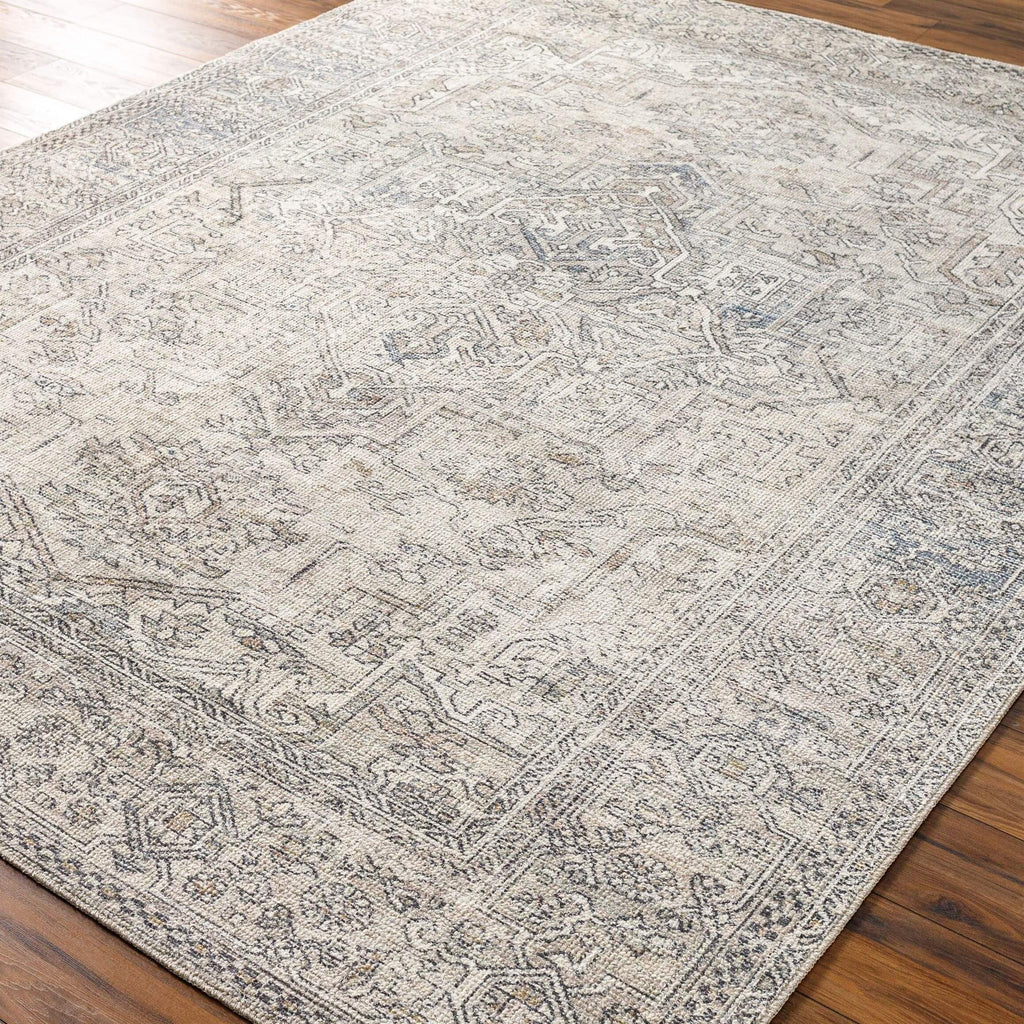 Navy Cream Runner Area Rug U754
