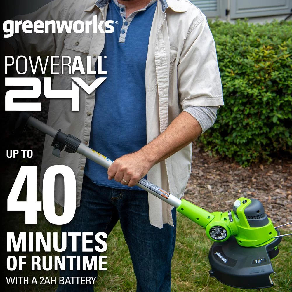 24V 12 Cordless String Trimmer/Edger with 2.0 Ah Battery & Charger M142195