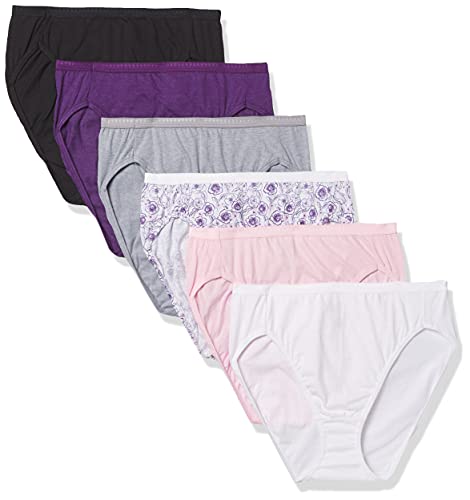 Women's High-Waisted Cotton Briefs, 6-Pack U151142