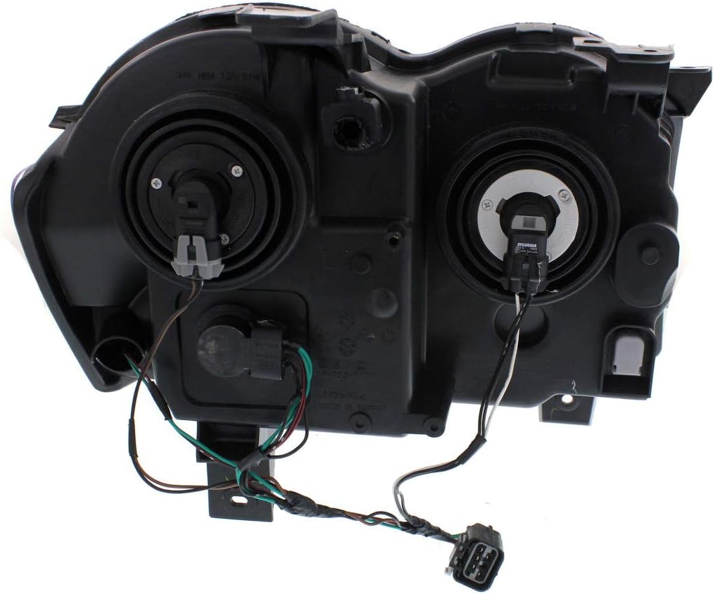 Headlight Assembly for Jeep Grand Cherokee 2008 2009 2010 Driver and Passenger Side Pair Halogen P694