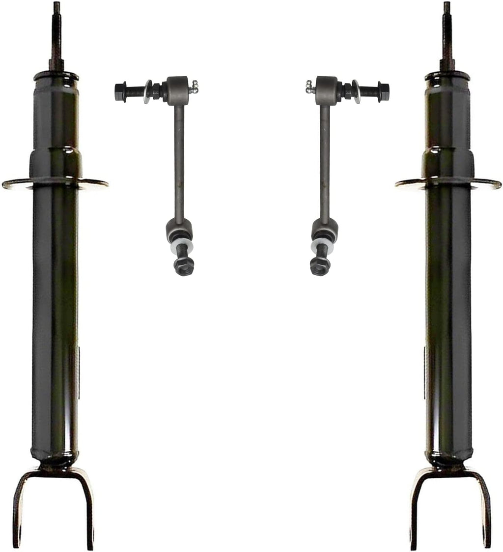 4pc Rear Shock Absorbers Kit with Sway Bar Links X1494