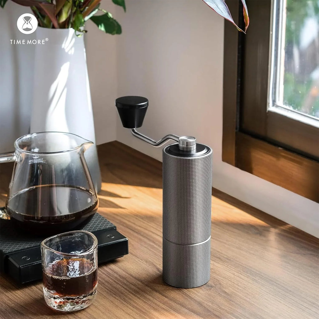 Manual Coffee Grinder with Adjustable Coarseness, 30g Stainless Steel Conical Burr R9021