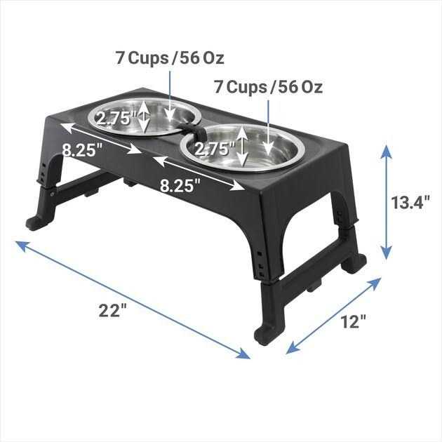 Stainless Steel Bowls with Elevated Holder J199