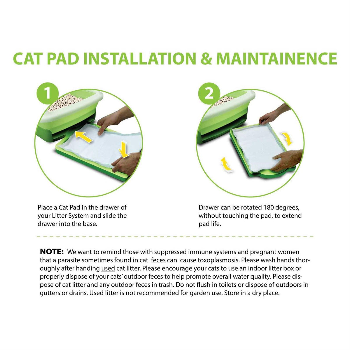 20ct Cat Litter Box Pads A2394