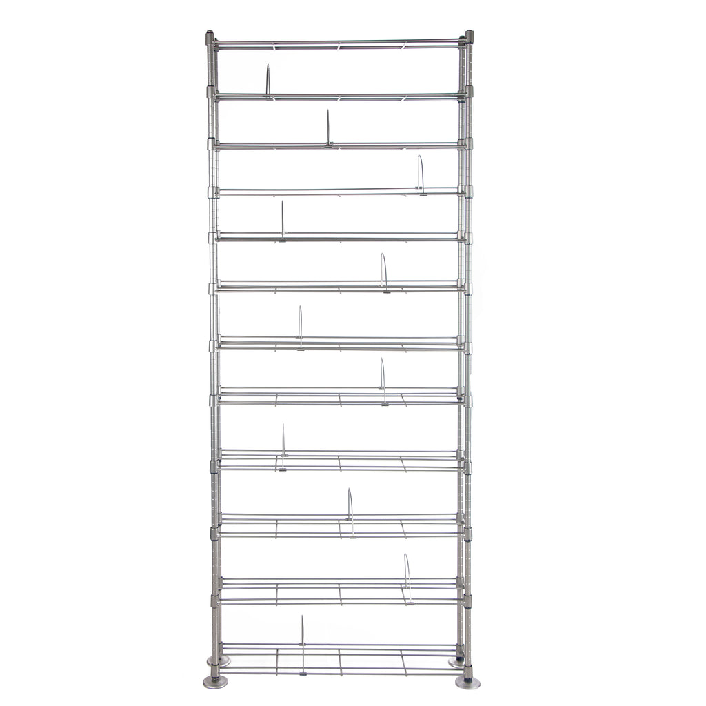 12 Multimedia Silver Shelving Organizer R6973